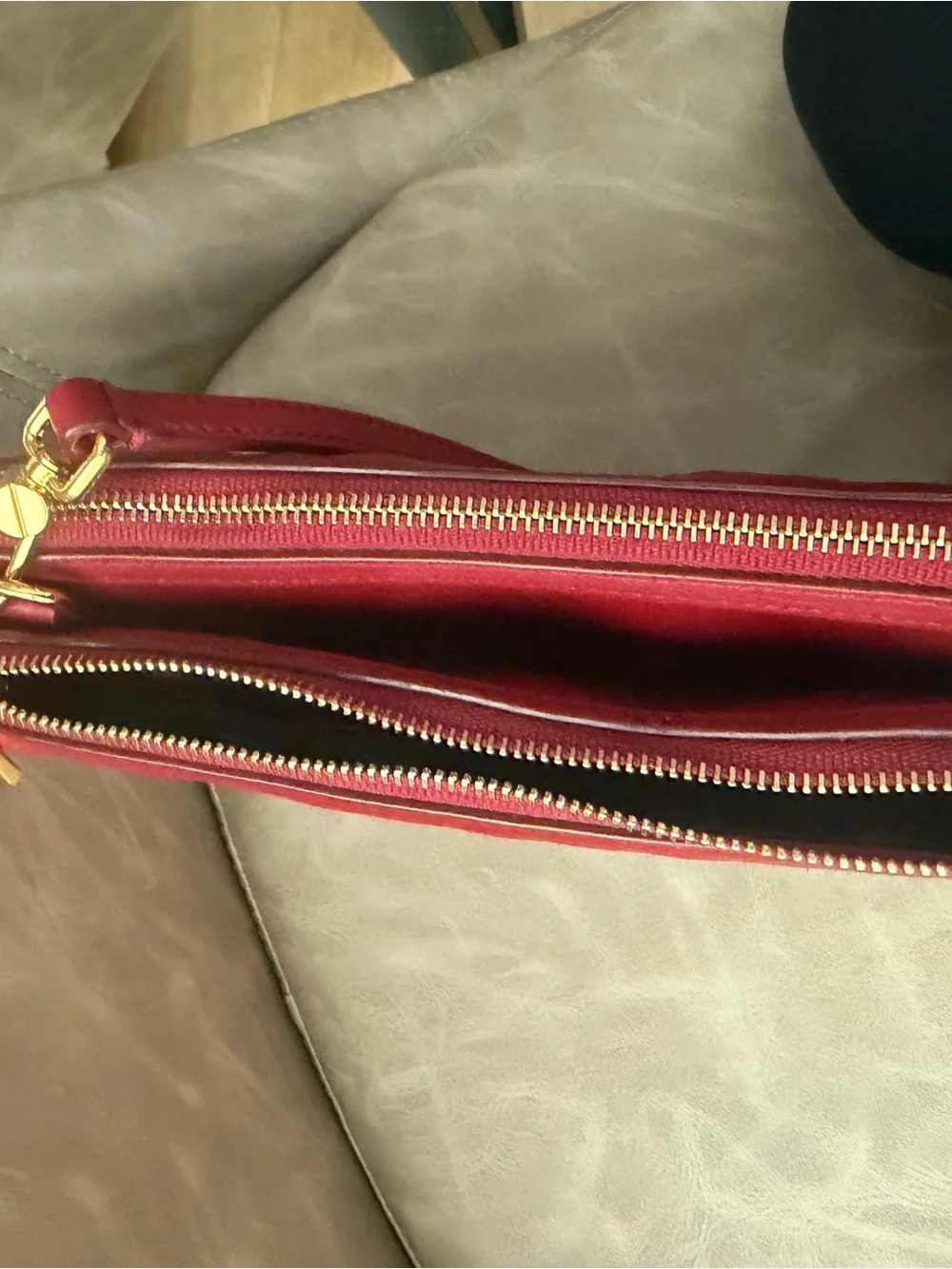 Bally Drice Burgundy Quilted Leather Crossbody with Signature Stripe